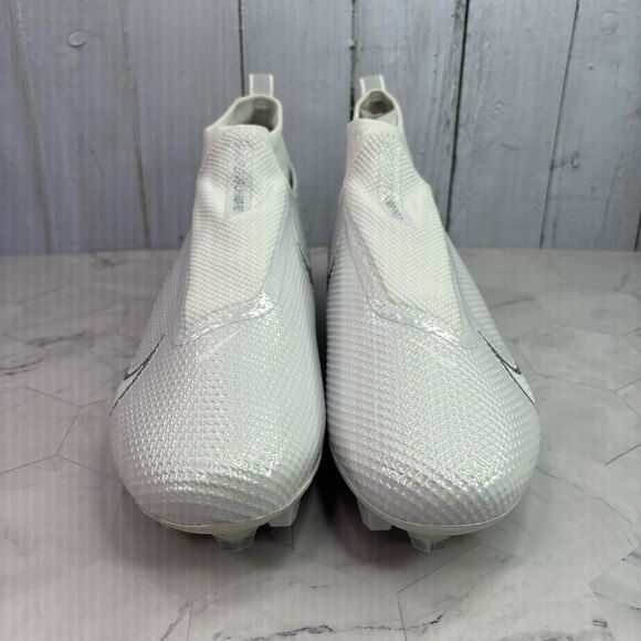 Mens Sz 9 Nike Vapor Edge Pro 360 Triple White/Chrome Football Cleats AO8277-108 main image 11